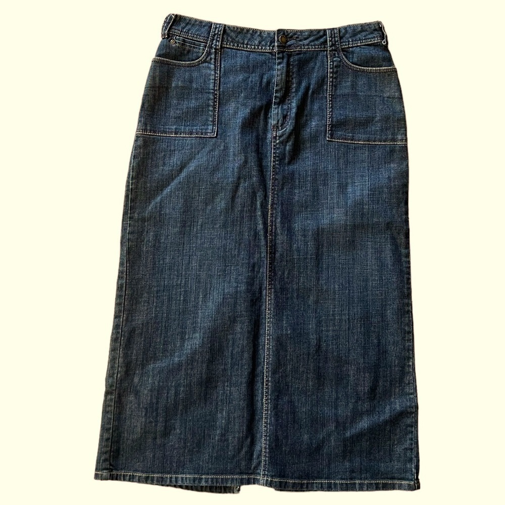 JESSICA SPORT Long Denim Skirt Very Dark Wash Size 12​​​​​​